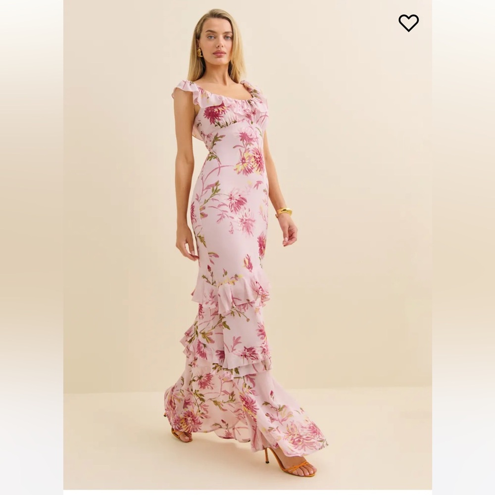 Reformation Tripoli Dress in Chrysanthemum Print